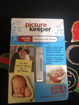 Picture Keeper Automatic USB Backup Device Damaged  Box Home Edition Up to 8,000