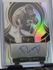 2025 Panini Select Select Signatures Autograph Rookie Drew Dalman SIP-DDN Bears