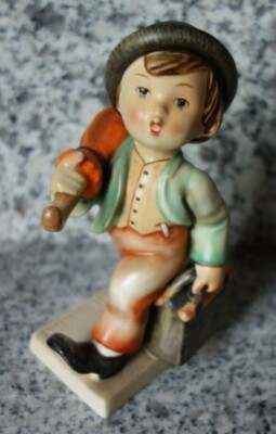 Hummel Figur, 13 cm, Hum 11/0 ''Wanderbub * Merry Wanderer'' FM 2 * ''Große Biene''