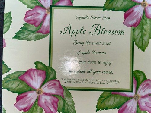 Boxed Apple Blossom Soap (6 Bars),CST USA New - Picture 2 of 4