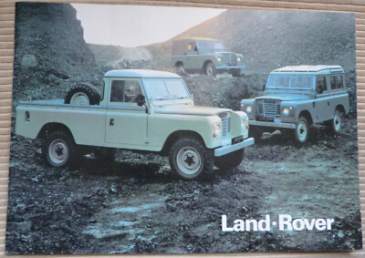 Land Rover Range Original Farb Verkaufsprospekt SWB LWB Benzin/Diesel 1980