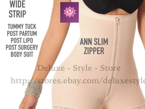 WOMEN'S BODY SHAPER CAPRI POST LIPO SURGERY FATAJE REDUCING AND SHAPING ANN SLIM - Picture 6 of 17