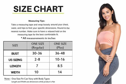 Seamless Tube Top Bandeau Stretchable Spandex Layering BH (Regular / Plus Size) - Bild 25 von 97