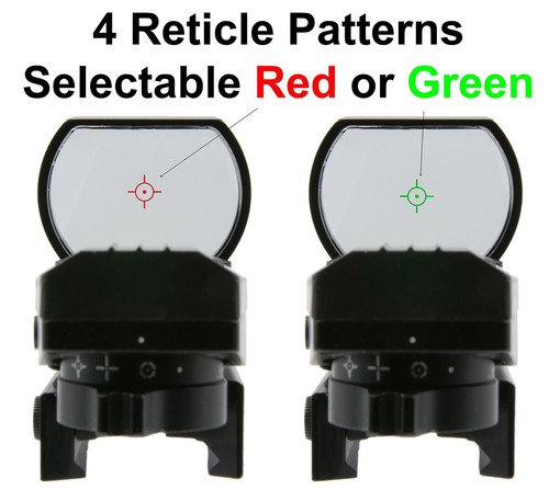 Survival Land Reflex Sight with 4 Selectable Red or Green Patterns - Picture 7 of 8