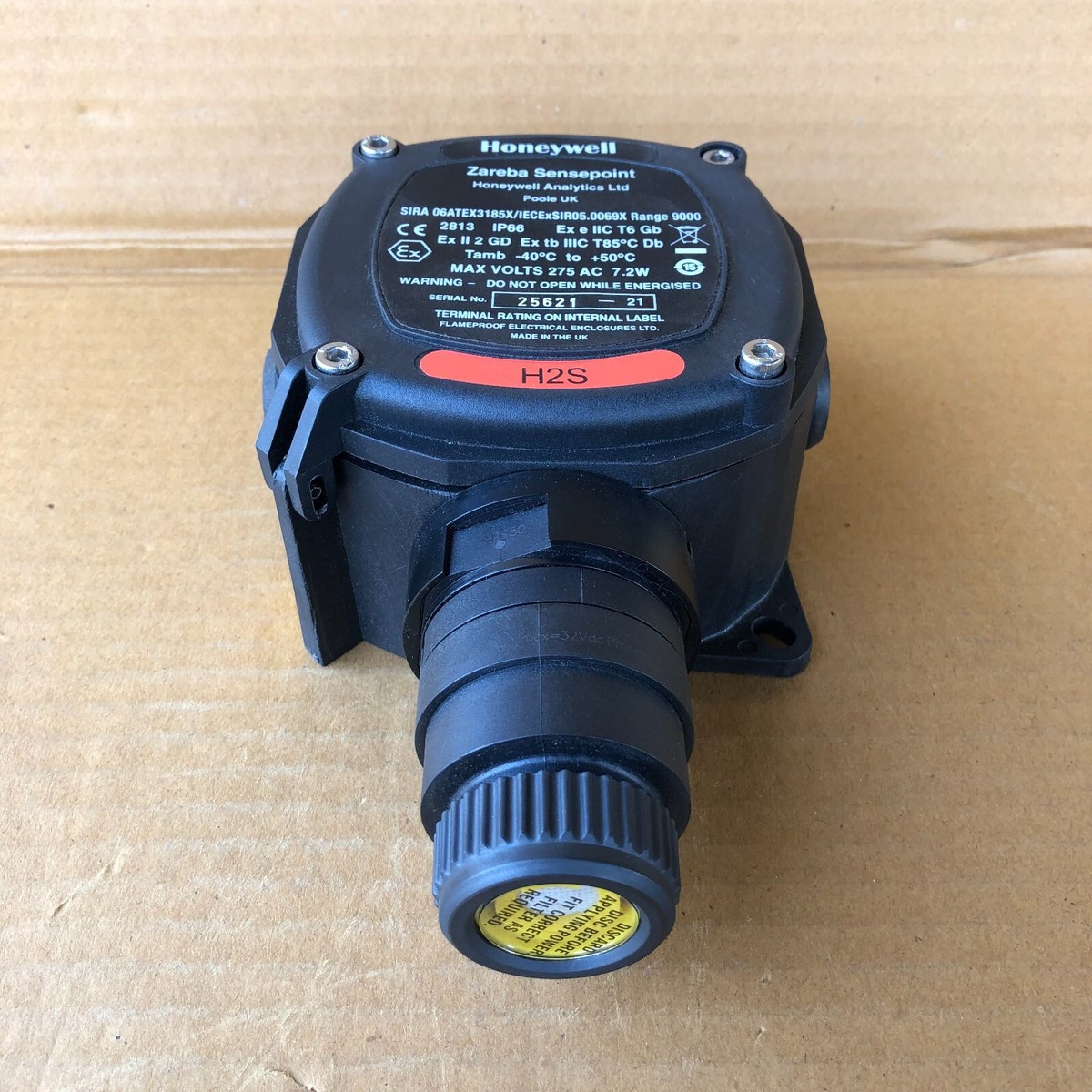 sazae　0206 HONEYWELL ZAREBA SENSPOINT SIRA 06ATEX3185X H2S GAS SENSOR