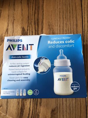 Philips Avent SCF403/37 Count Anti-colic Baby Bottles Clear Color,  Ounce