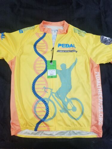 Mens Primal Cycling Jersey, Pedal The Cause St. Louis, MO, Yellow 3xL NWT - Picture 1 of 4