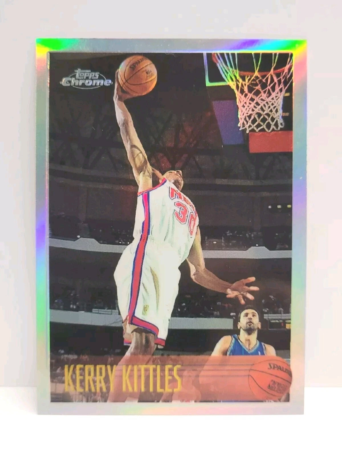 Reduced Starting Price! 1996-97 Topps Chrome Refractor Kerry Kittles #198 SHARP!