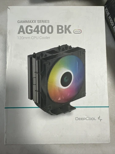 DeepCool AG400 BK ARGB Single-Tower CPU Cooler, 120mm Static ARGB Fan, Direct-To