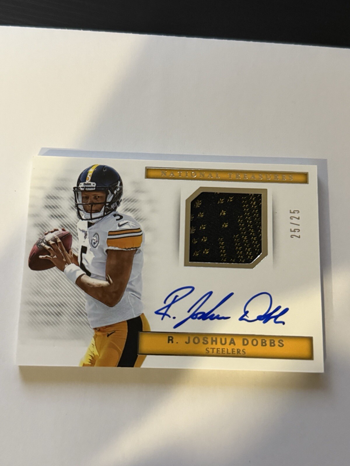 2017 Panini National Treasures RPA Holo Silver #186 R. Joshua Dobbs /25