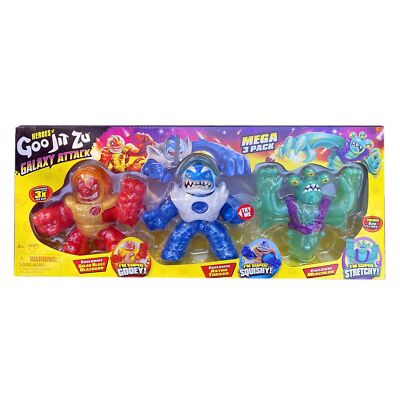 Goo Jit Zu Galaxy Attack Mega Heros Pack of 3 for sale online