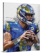 Matthew Stafford Canvas 16x20 NFL LA Rams Las Angeles Football Champions