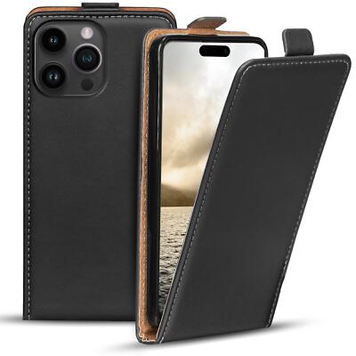 Flip Cover für Apple iPhone 16 Pro Max Hülle Klapphülle Handy Tasche Slim Case