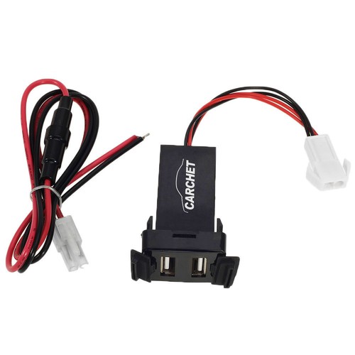 Auto Dual USB Buchse Handy Ladegerät Adapter mit Sicherung für TOYOTA 12V - Bild 4 von 8