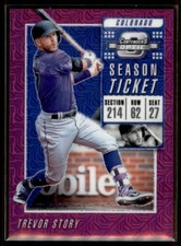 2019 Contenders Optic Purple Mojo Trevor Story Colorado Rockies #23 71/75