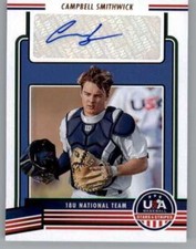 2023 Panini Stars and Stripes 18U National Signature Campbell Smithwick RC AUTO