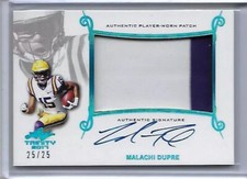2017 Leaf Trinity Malachi Dupre Blue Prismatic Patch Auto 25/25 RC Packers WR