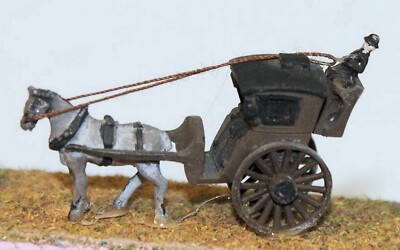 Langley Models E16 Unbemaltes N-Scale 1:148 Pferdewagen Fahrzeug Modellbausatz