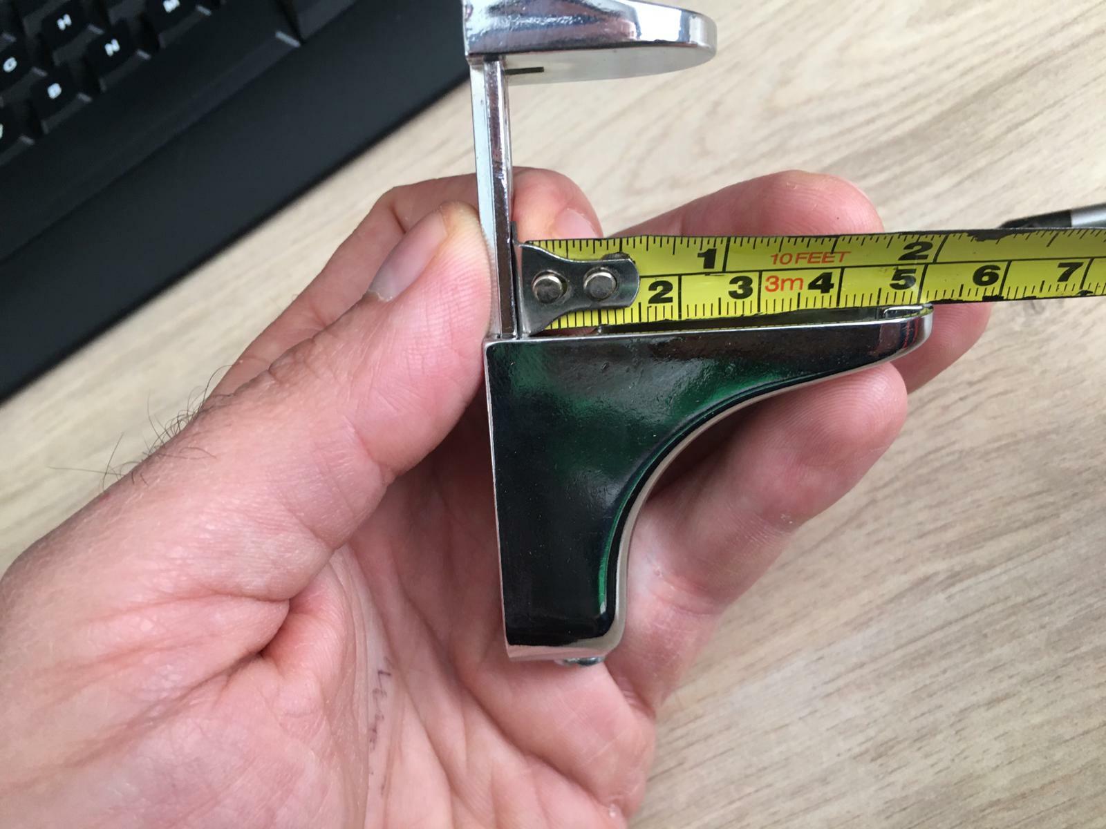 2x Pelican Support Shelf Brackets Adjustable Chrome Glass Clamps 525