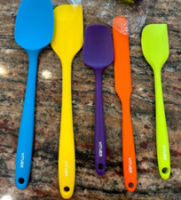 5PCS Silicone Rubber Spatula Set Food Grade BPA-Free Spatulas for kitchen Use