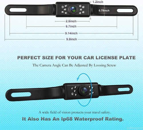 4.3" Car Dual Screen Monitor Rear View No1 Bracket+2x Backup Camera For Toyota - Picture 6 of 21