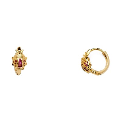 14K Yellow Gold Hoop Huggie Earrings – Solid Gold, Made In Italy, Dainty Everyday Wear