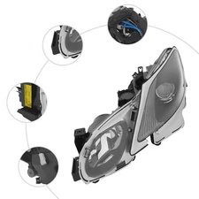 Left Side Headlight For 06-11 Lexus GS300 GS350 GS450h GS460 w/ Factory HID/AFS