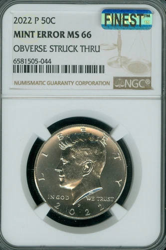 2022 P ERROR KENNEDY HALF DOLLAR NGC MS66 PQ OST FINEST GRADE & SPOTLESS .