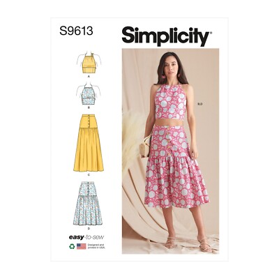 SIMPLICITY 9613 MISSES RÖCKE & OBERTEILE Schnittmuster Größen 4 - 12 & 12 - 20