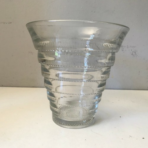 Clear Reverse Cone Glass Vase AN