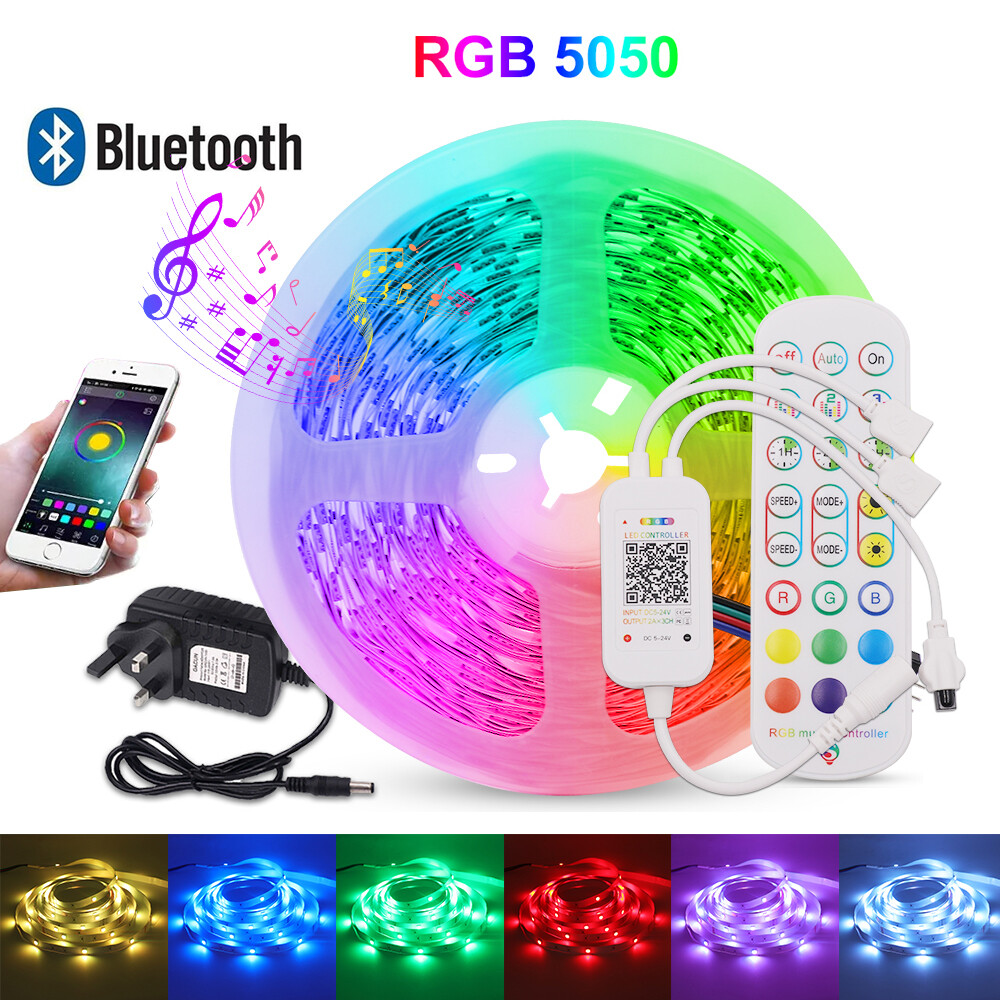 Neon LED-Streifen RGB – 5 M, IP67 Wasserdicht, App & Fernbedienung, Für Innen & Außen