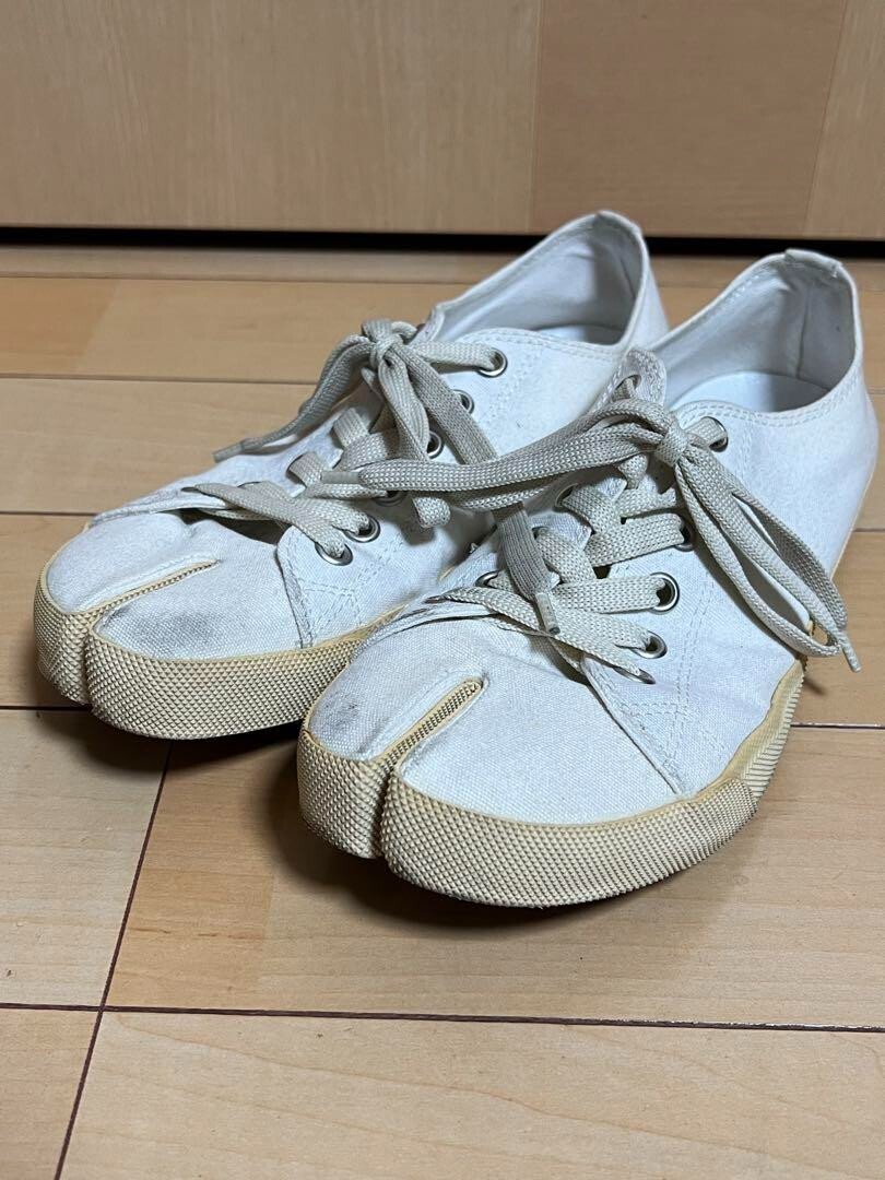 【送料関税込】Maison Margiela Tabi Sneakers Maison Margiela Canvas Tabi Low Top Sneakers Shoes Men Size
