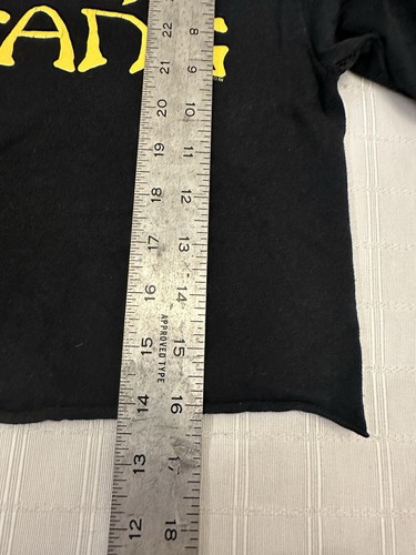 Wu Tang Black Long Sleeve Cropped Logo Tee 2018 S Small RN 90355 - Picture 10 of 10