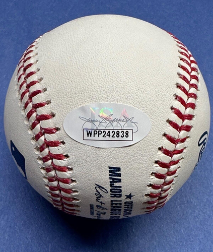 Barry Larkin Autographed OMLB Baseball with 4 Inscriptions - JSA Authenticated - Picture 4 of 14