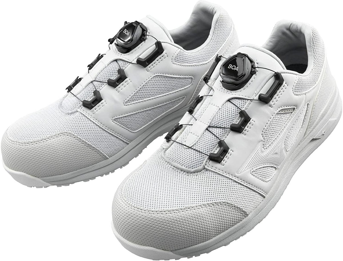 MIZUNO WORKING Safety Shoes ALMIGHTY LS2 52L BOA F1GA2202 Gray US8