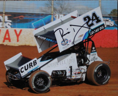 RICO ABREU-ROTHWELL HYDE-CURB #24 @ LINCOLN-AUTOGRAPHED  8'' X 10''  PHOTO