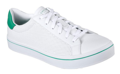 Skechers Hi-Lites - Gnirps Herren Schuhe Sneaker Turnschuhe 52434(Weiß/Grün-WGR)