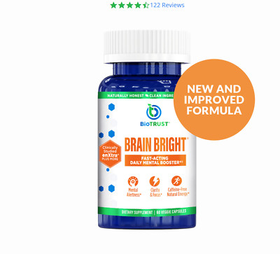 Bio Trust Brain Bright - Fast-Acting Daily Mental Booster