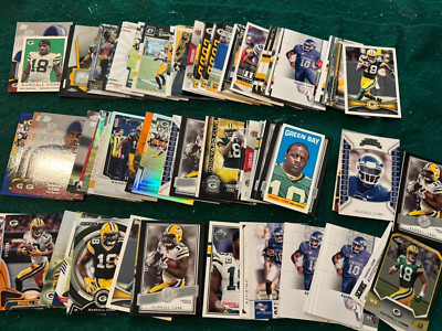 Huge Lot of Randall Cobb Football Cards: 200-Count Box 75% Full!