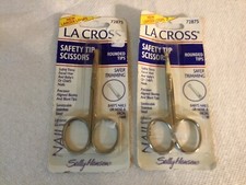2 La Cross Sally Hansen SAFETY TIP SCISSORS Safely Trims Baby s Nails 72875