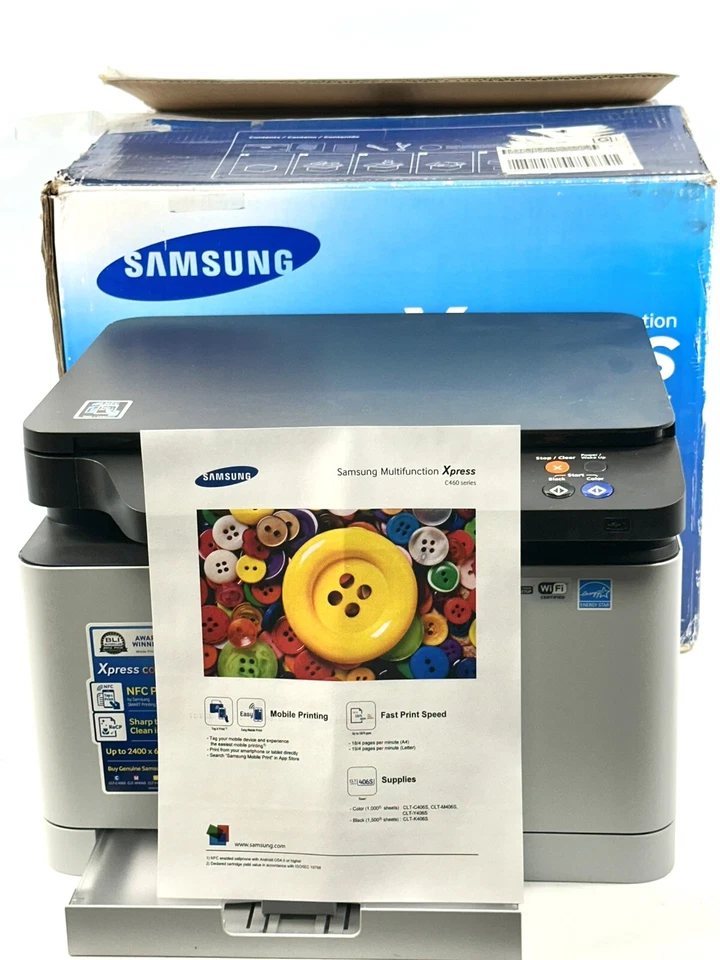 Samsung Xpress C460W Color Laser Printer samsung express, Pg Count 30 Only, - Image 4 of 4