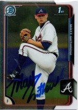 Matt Withrow Atlanta Braves 2015 Bowman Chrome Rookie Signed Card