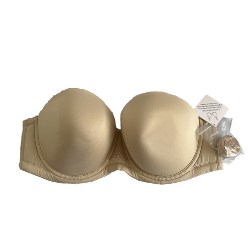 DotVol Damen Multiway Trägerloser BH Vollfigur Bügel Kontur 38F Beige