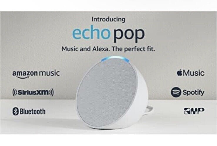 🔥NEW Amazon Echo Pop Smart Speaker Latest 2024 Alexa Full sound