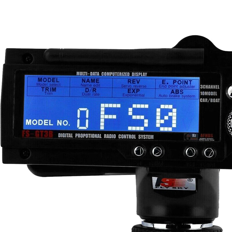 Flysky FS-GT3B 2.4GHz 3 Channels Control Transmitter & Receiver for RC Car Boat - image 4 of 4