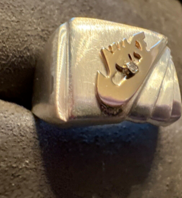 アクセサリー NIKE 90s VINTAGE SILVER RING RARE VINTAGE 80'S STERLING SILVER NIKE SWOOSH ONYX MENS RING