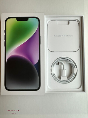Original Apple iPhone 14 /128 GB  Leerbox Verpackung Box OVP Karton Midnight
