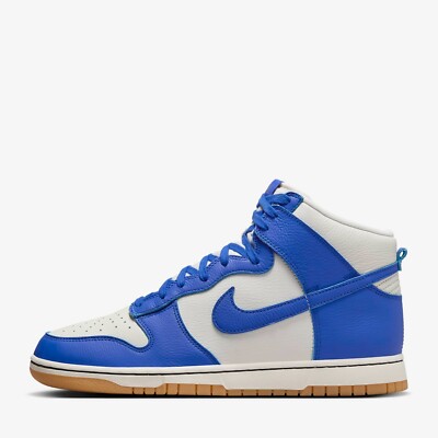 nike dunk high retro white midnight navy
