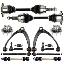 Front Control Arm w/ Wheel Hub Bearing CV Axle Shaft For 07-13 GMC Sierra 515096