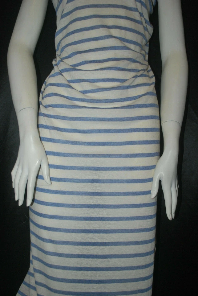 Tejido Jersey Tejido Lino Algodón Rayón 11/16" Denim Azul 3/4" Avena Natural  Foto 4 de 4